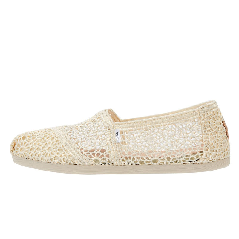TOMS Apargata Crochet Natural  Espadrilles Women's Beige Sandal