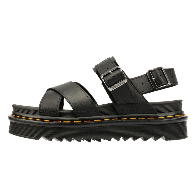 Dr. Martens Voss II Athena Sandalias De Cuero Para Mujer En Color Negro