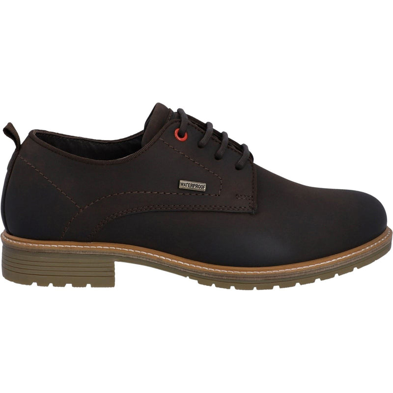 Hunter Jura Zapatos De Cuero Marrones Con Cordones Para Hombre.