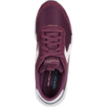 Skechers Skech-Air Court Air Wave Zapatillas De Cuero Para Mujer En Color Burdeos/Multicolor