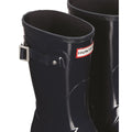 Hunter Original Short Gloss Botas De Agua Azul Marino De Mujer.