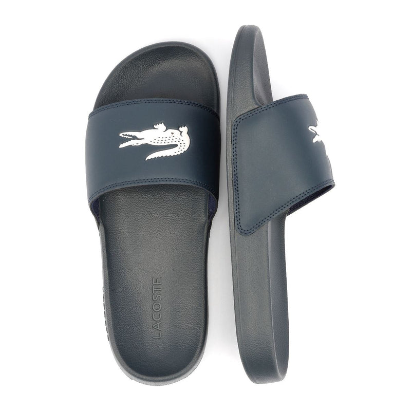 Lacoste Serve Slide 0.0 Sandalias Azules Para Hombres