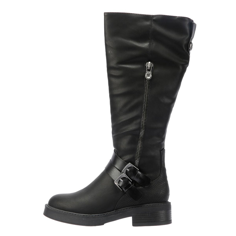 Blowfish Malibu Virtue 2 Botas Negras De Mujer De Piel Sintética.