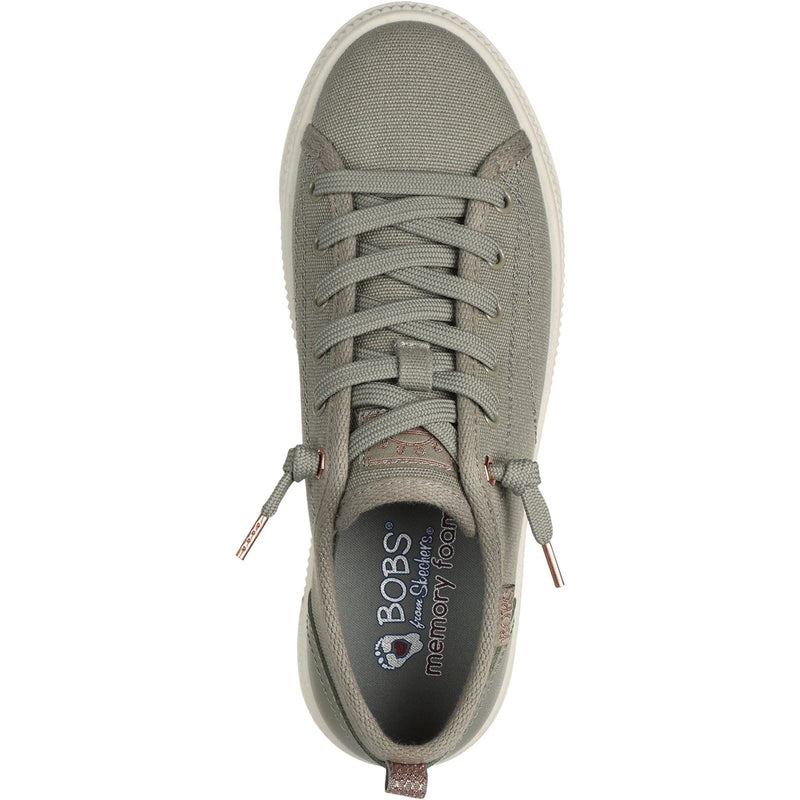Skechers BOBS Copa Zapatillas De Tela Para Mujer En Color Oliva