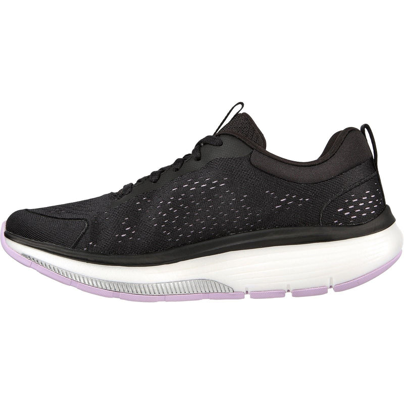 Skechers Go Walk Workout Walker Outpace Zapatillas De Mujer De Poliéster Negras/Lavanda