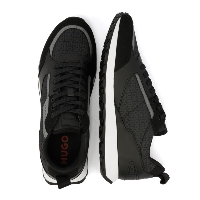 Hugo Icelin Runn Monogram Zapatillas Negras Para Hombre