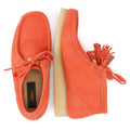 Clarks Originals Wallabee Botas De Mujer De Ante En Color Naranja