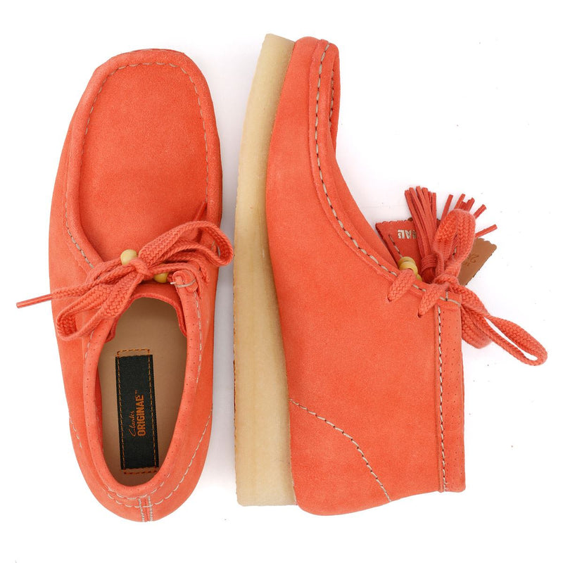 Clarks Originals Wallabee Botas De Mujer De Ante En Color Naranja