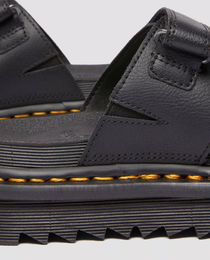 Dr. Martens Raine Athena  Slides De Cuero Para Mujer En Negro