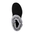 Skechers On The Go Joy Savvy Wide Botas De Mujer Negras/Grises De Ante/Pelo Sintético