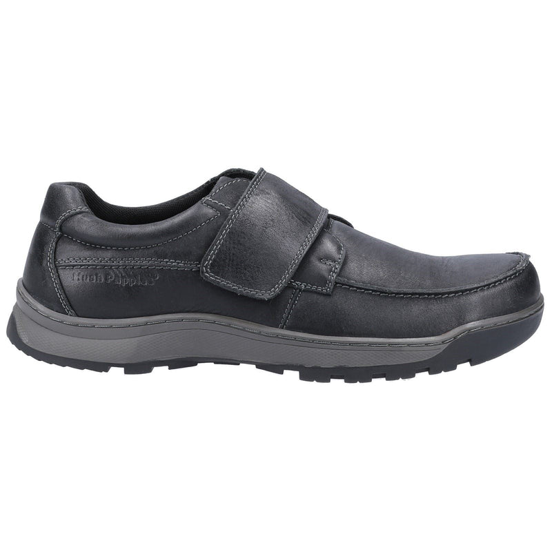 Hush Puppies Casper Mocasines Negros De Cuero Para Hombre