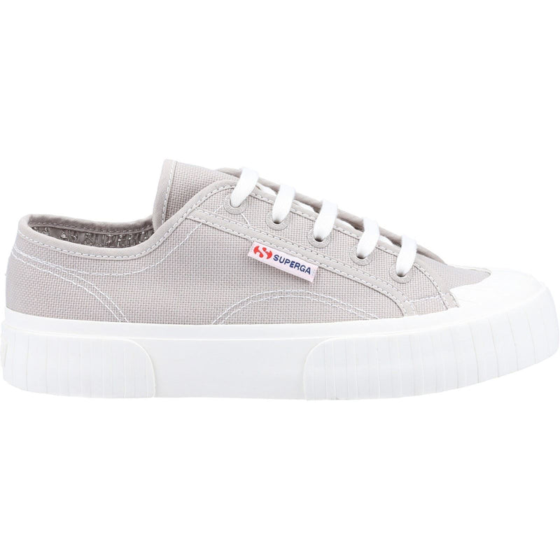 Superga 2630 Stripe Zapatillas Colomba De Mujer, Gris, 100% Algodón