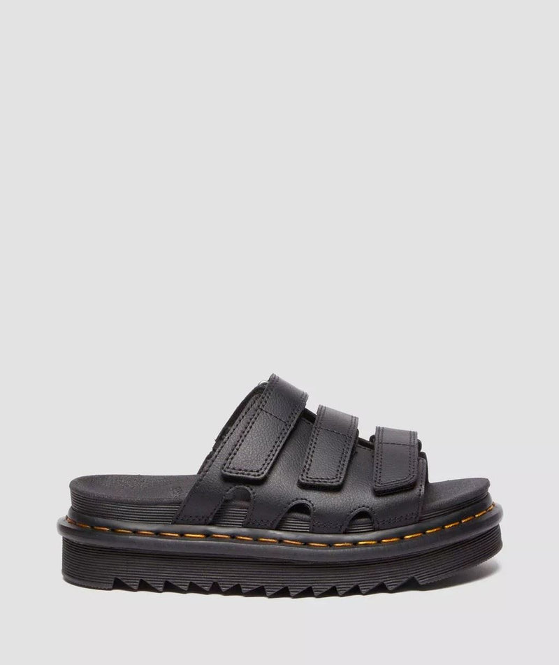 Dr. Martens Raine Athena  Slides De Cuero Para Mujer En Negro