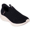 Skechers Ultra Flex 3.0 Zapatillas De Mujer Negras/Oro Rosa De Tela