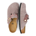 Birkenstock Boston Braided Zuecos De Mujer De Ante Morado