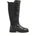 Pod Hannah Botas De Mujer Negras De Piel/Textil