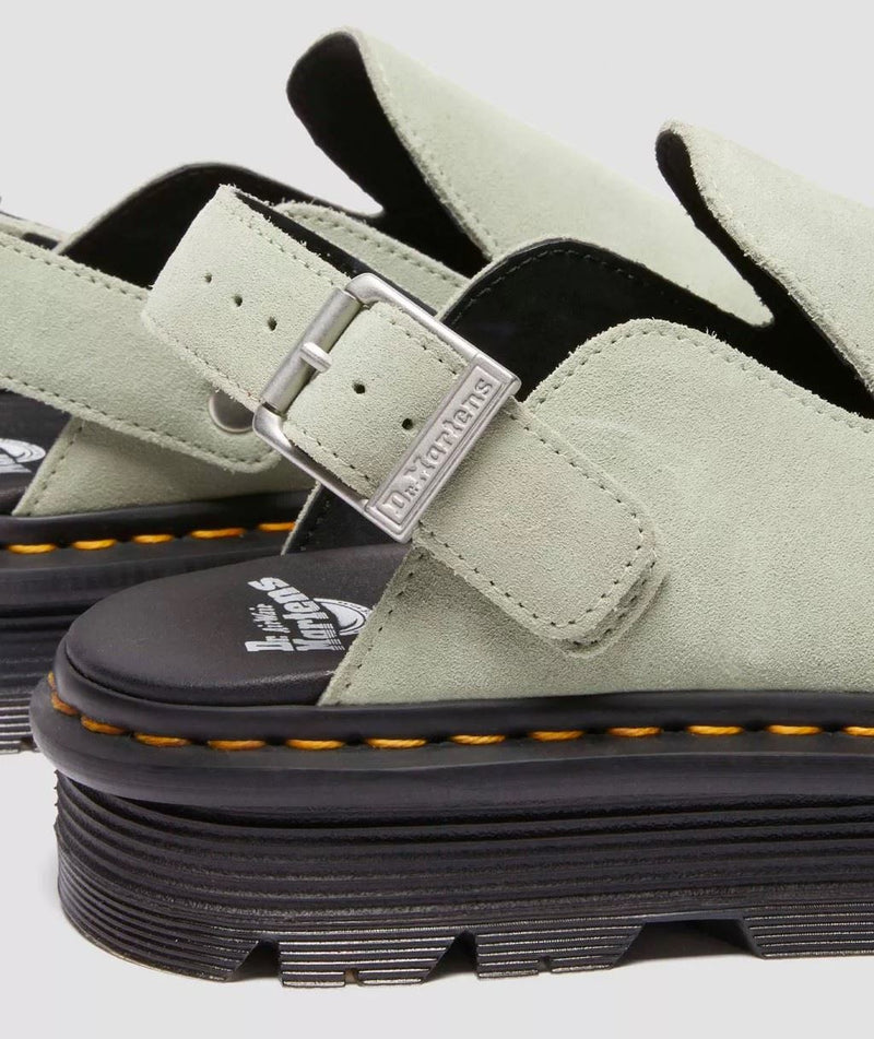 Dr. Martens Zebzag EH Zuecos Verdes De Ante
