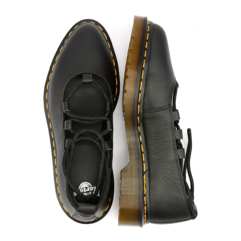 Dr. Martens Elphie II Virginia Zapatos De Mujer De Cuero Negros