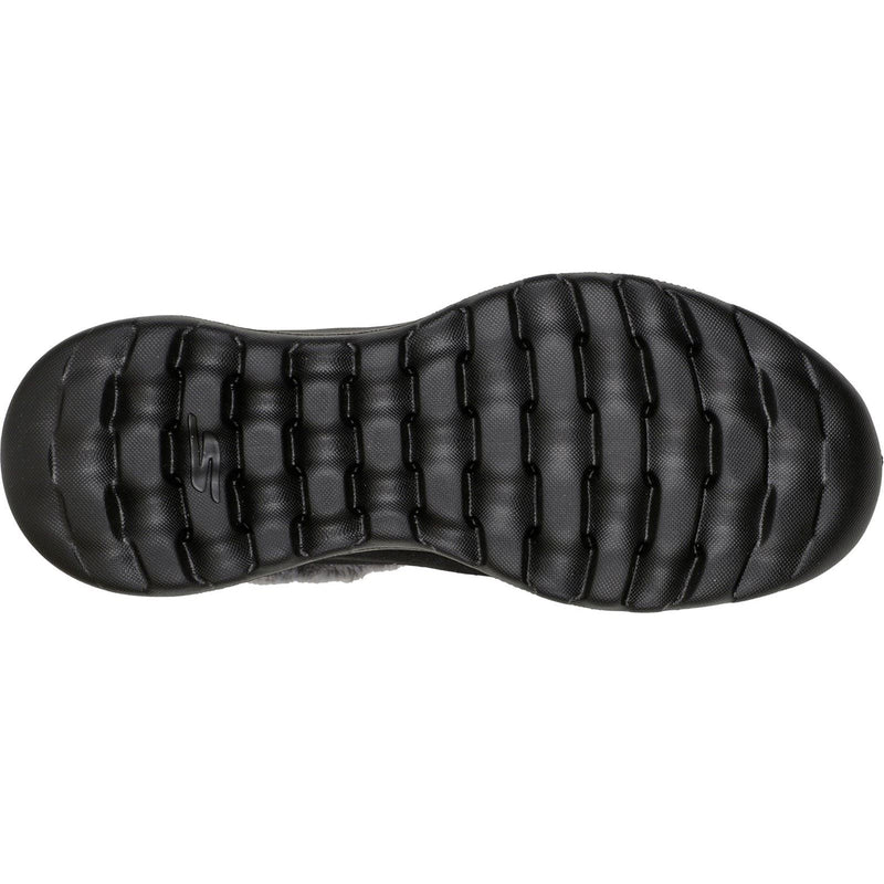 Skechers On-The-Go Joy First Glance Botas De Cuero Para Mujer En Negro/Gris.