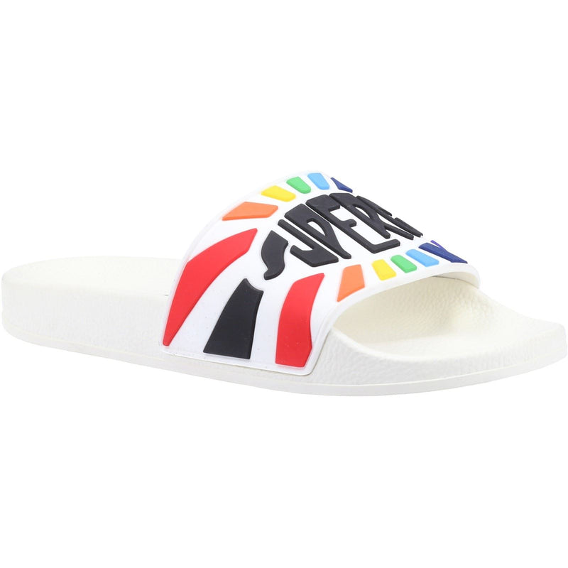 Superga Slide Sandalias Blancas/Multicolores Para Mujer