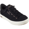 Skechers Arch Fit Arcade Meet Ya There Zapatillas De Deporte De Mujer De Algodón Negras