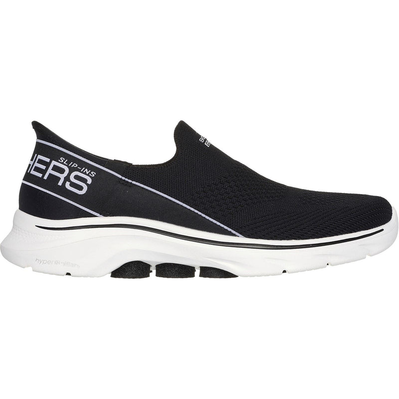 Skechers GO WALK 7 Mia Zapatillas De Deporte De Tela Para Mujer En Negro/Blanco