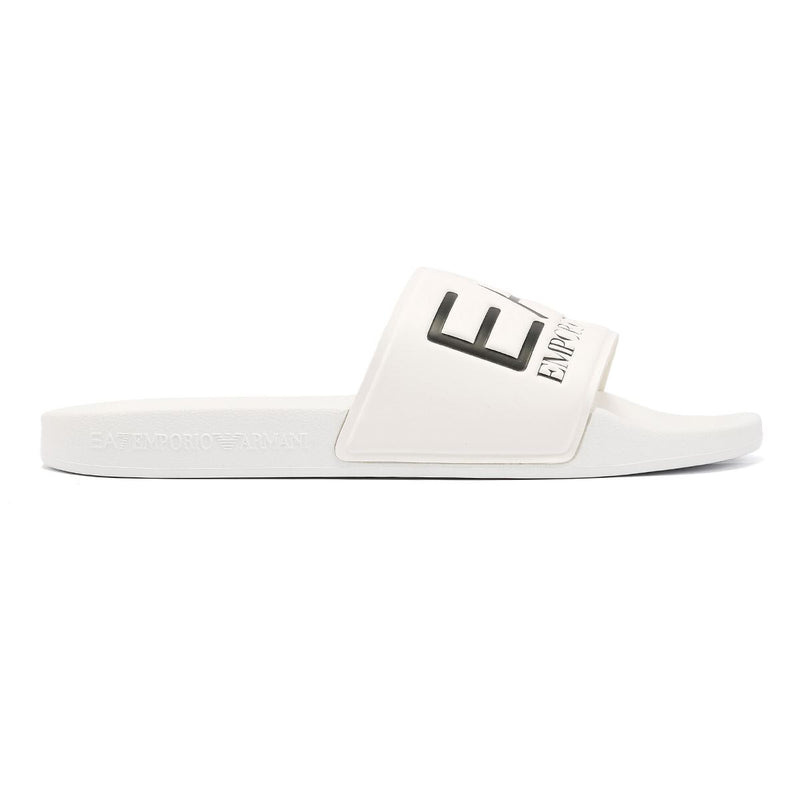 EA7 Water Sports Slide Sandalias Blancas De PVC Para Hombre