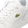 Lacoste T-Clip Zapatillas Blancas De Cuero Para Mujer