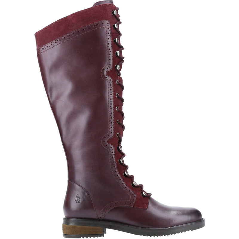 Hush Puppies Rudy Botas De Gamuza Para Mujer En Color Burdeos.