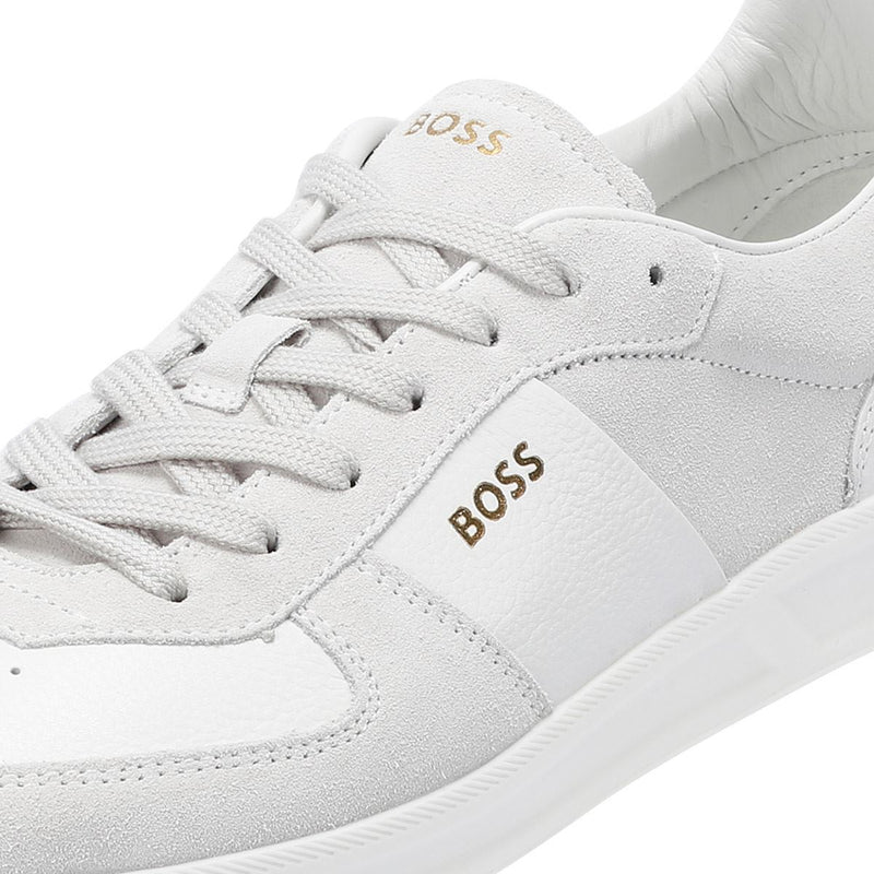 Boss Brandon Zapatillas Blancas De Ante Para Hombre