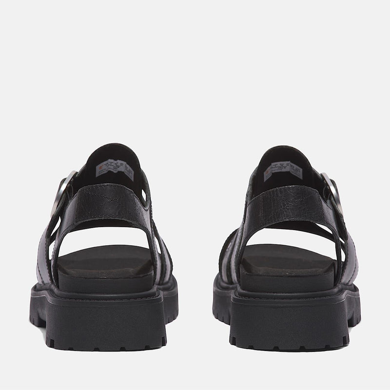 Timberland Clairemont Way Fisherman Sandalias De Cuero Para Mujer En Color Negro