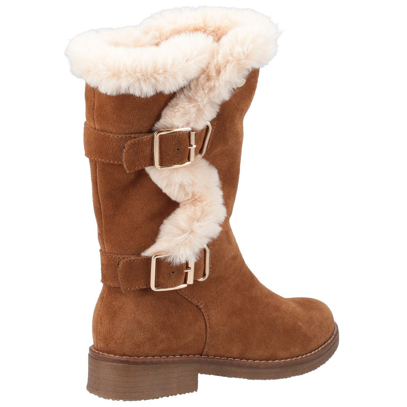 Hush Puppies Megan Botas De Ante Para Mujer En Color Marrón Claro.