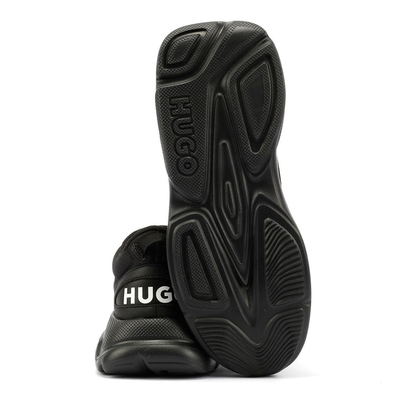 Hugo Leon Runn Zapatillas Negras De Mujer.