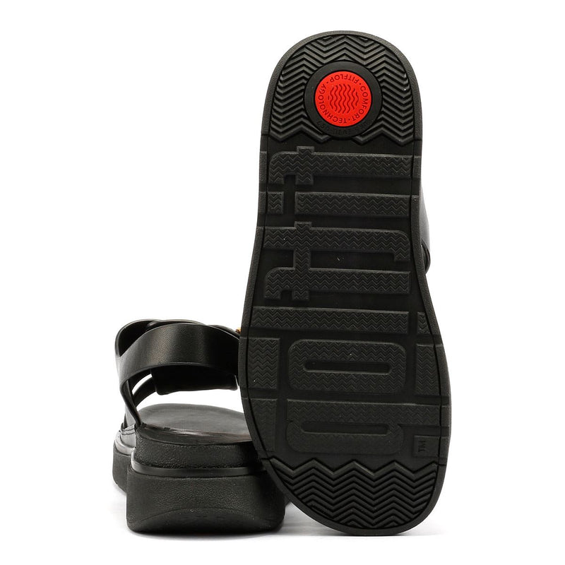 FitFlop GEN-FF Fisherman Sandalias De Cuero Para Mujer En Color Negro