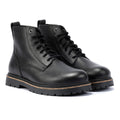 Birkenstock Highwood Lace Mid Botas Negras De Cuero Para Hombre.