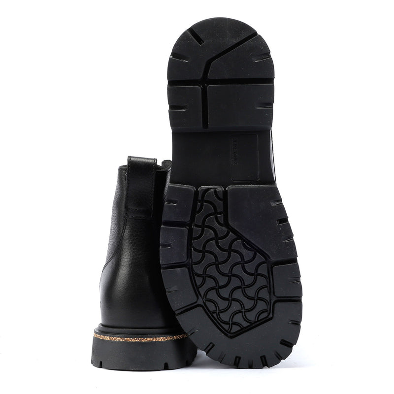 Birkenstock Highwood Lace Mid Botas Negras De Cuero Para Hombre.