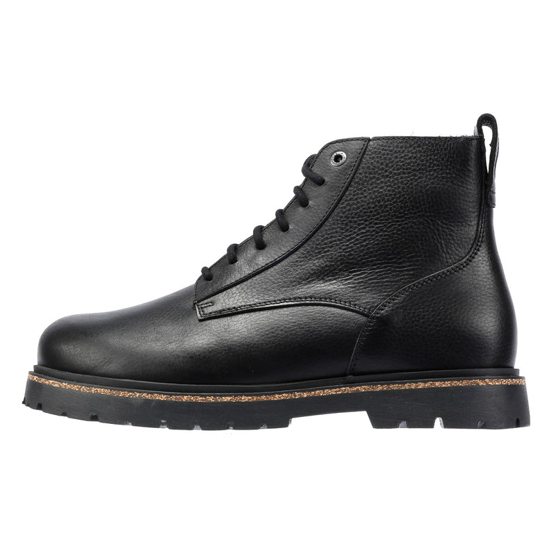 Birkenstock Highwood Lace Mid Botas Negras De Cuero Para Hombre.