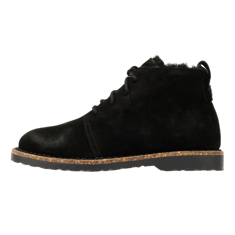 Birkenstock Uppsala Mid Shearling Botas De Mujer De Ante Negras.