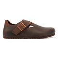 Birkenstock London Zapatos De Cuero Marrón Para Mujer