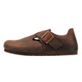 Birkenstock London Zapatos De Cuero Marrón Para Mujer