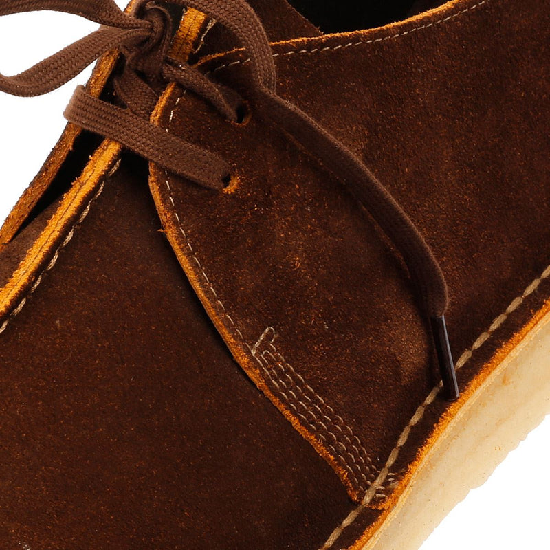 Clarks Originals Desert Trek Zapatos De Hombre De Ante Marrón Con Cordones