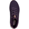 Skechers Uno Shimmer Away Zapatillas Sintéticas De Mujer En Color Morado Oscuro