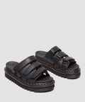 Dr. Martens Raine Athena  Slides De Cuero Para Mujer En Negro