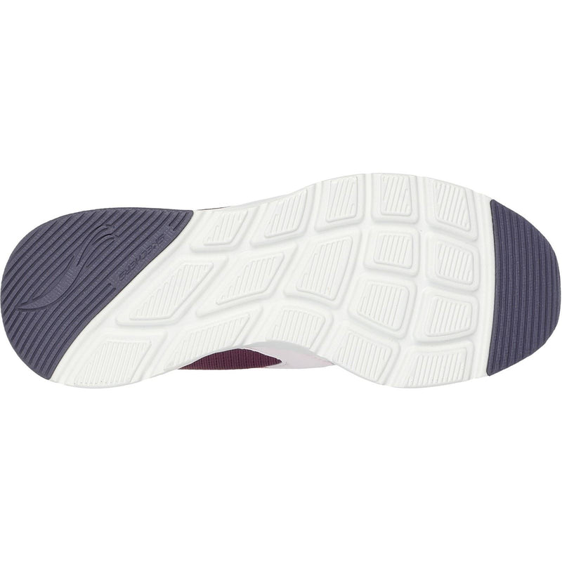 Skechers Skech-Air Court Air Wave Zapatillas De Cuero Para Mujer En Color Burdeos/Multicolor