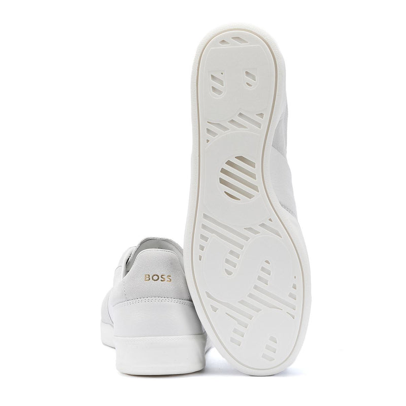 Boss Brandon Zapatillas Blancas De Ante Para Hombre