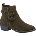 Hush Puppies Jenna Botas De Cuero Para Mujer Color Caqui