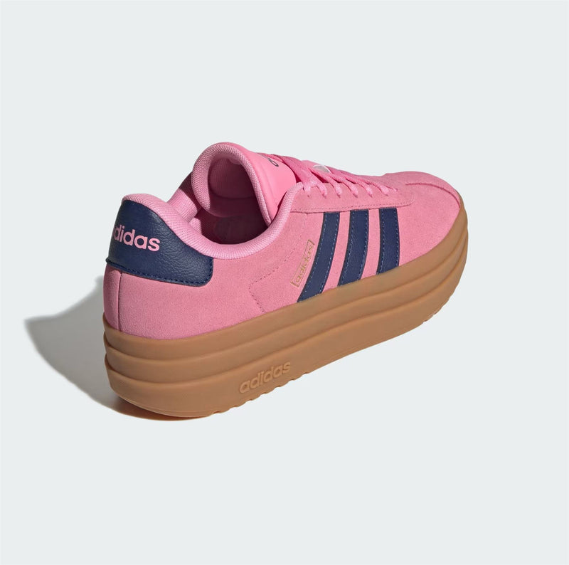 Adidas VL Court Bold Zapatillas De Cuero Rosa Para Mujer