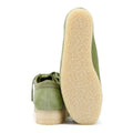 Clarks Originals Wallabee Zapatos Verdes De Mujer De Gamuza