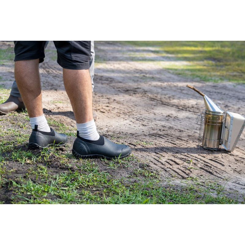 Muck Boots Muckster II Low Zapatos Negros De Agua De Goma