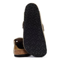 Birkenstock Boston Zuecos Regulares De Ante Color Topo Para Mujer